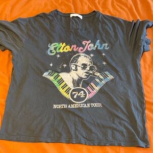 Daydreamer Black Elton John Graphic Tee